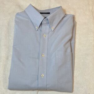 Lands' End Men's Blue Oxford Shirt